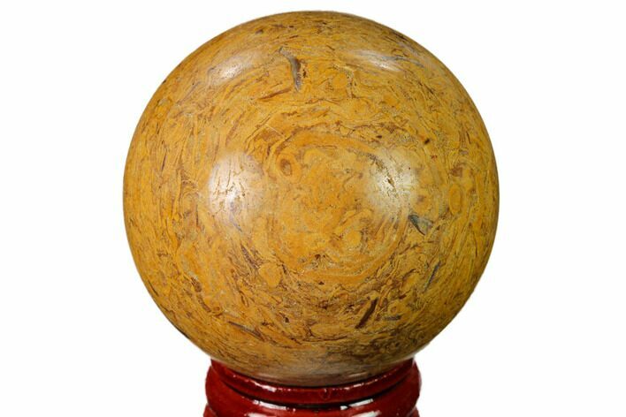 Polished Coquina Jasper Sphere - India #167604